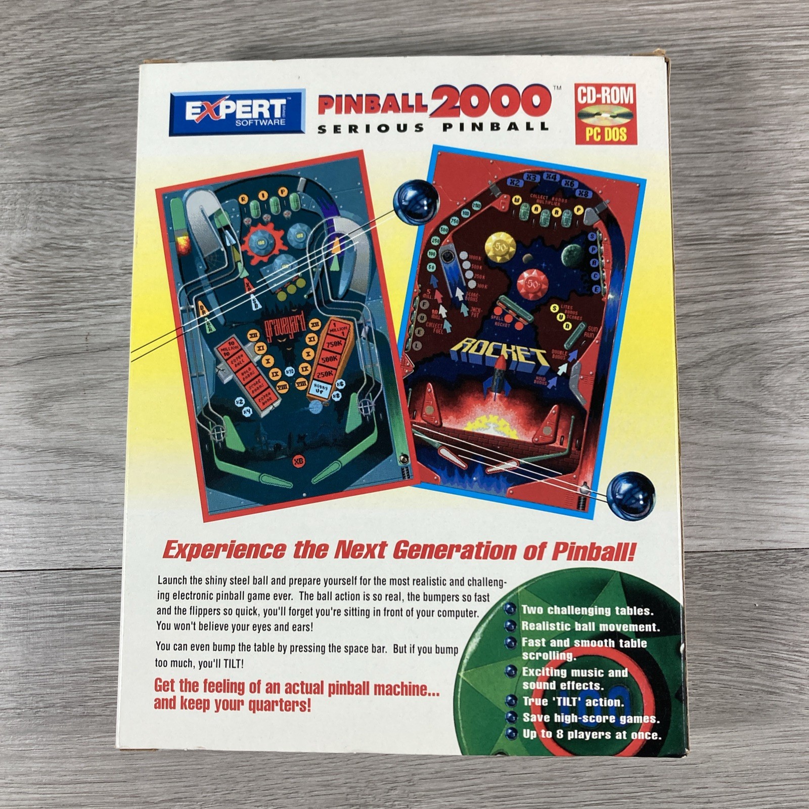 Pinball 2000 Vintage (PC CD-ROM Windows 95/98) Serious Pinball Big Box Expert