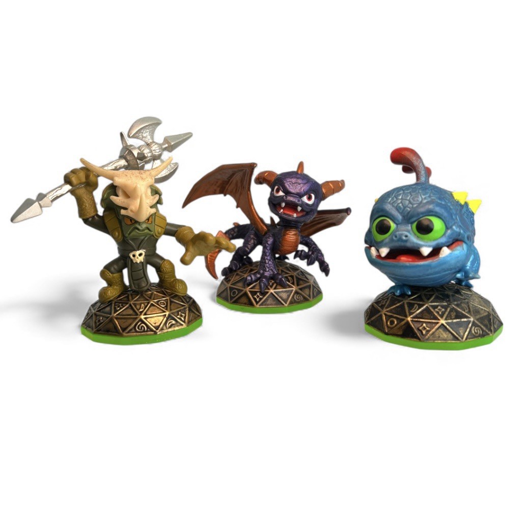 Skylanders Spyro’s Adventure 3 Figure Lot Spyro Voodood Wrecking Ball Tested