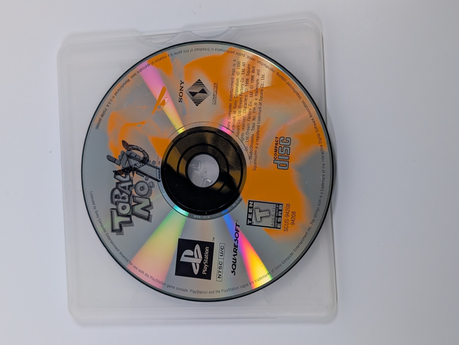 Tobal No. 1 (Sony PlayStation 1, PS1, 1996) – Disc Only Tested Working