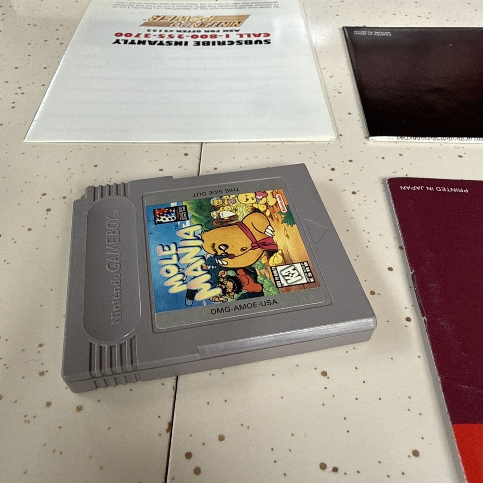 Mole Mania (Nintendo Gameboy Game Boy) Complete CIB excellent