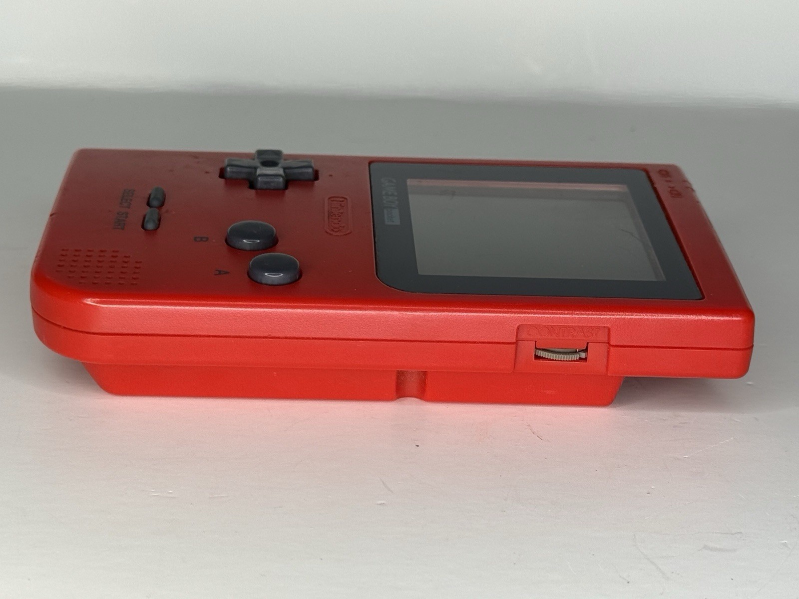 Original Nintendo Game Boy Pocket Red Handheld System w/ Headphone Jack