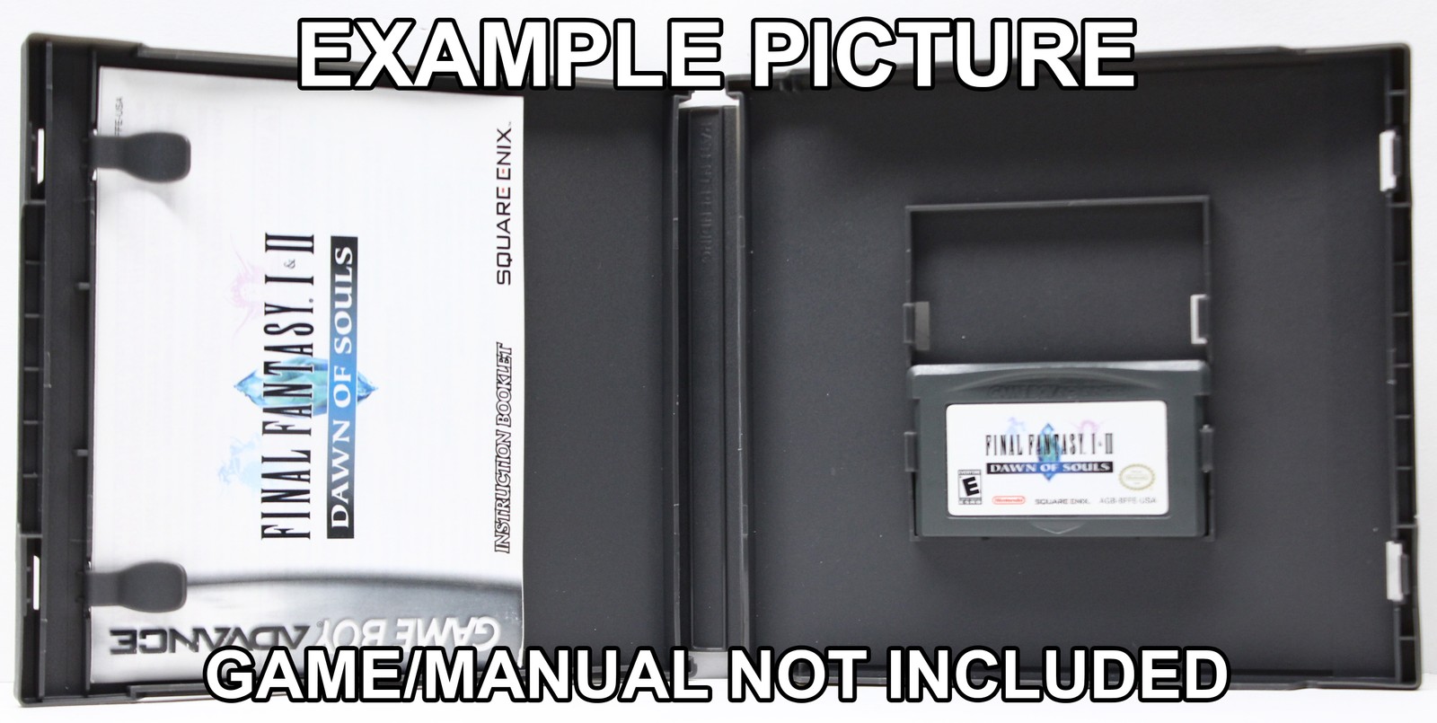 Protective Display Case for Game Boy Advance Cartridges – NO GAME/MANUAL