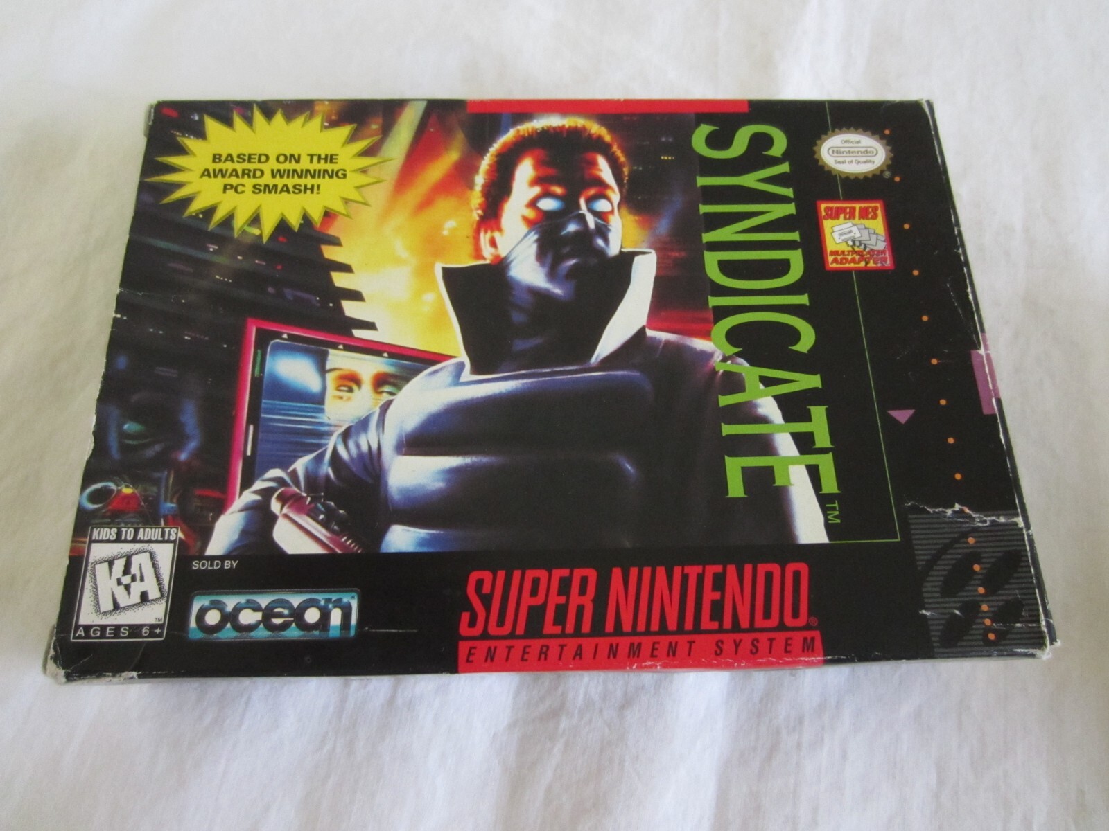 Syndicate (SNES) Super Nintendo CIB Complete Box Ocean 1995 RARE