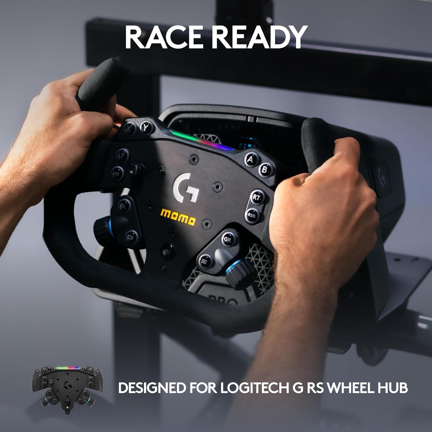 MOMO SIM GT-Racer 290 Gaming Racing Wheel, RS Wheel Hub Required – VLOGSIMGTR290