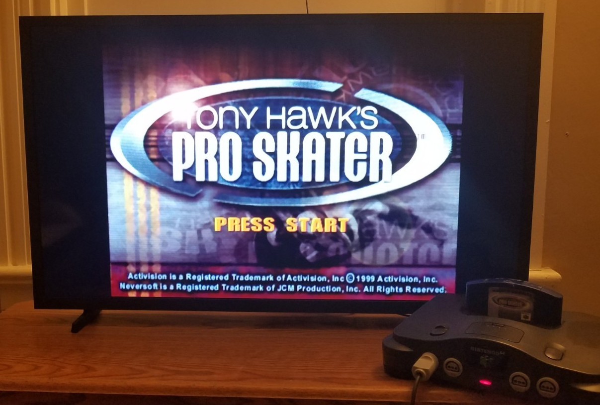 Tony Hawk’s Pro Skater N64 Authentic BLOCKBUSTER Ex Rental Collectable WOW