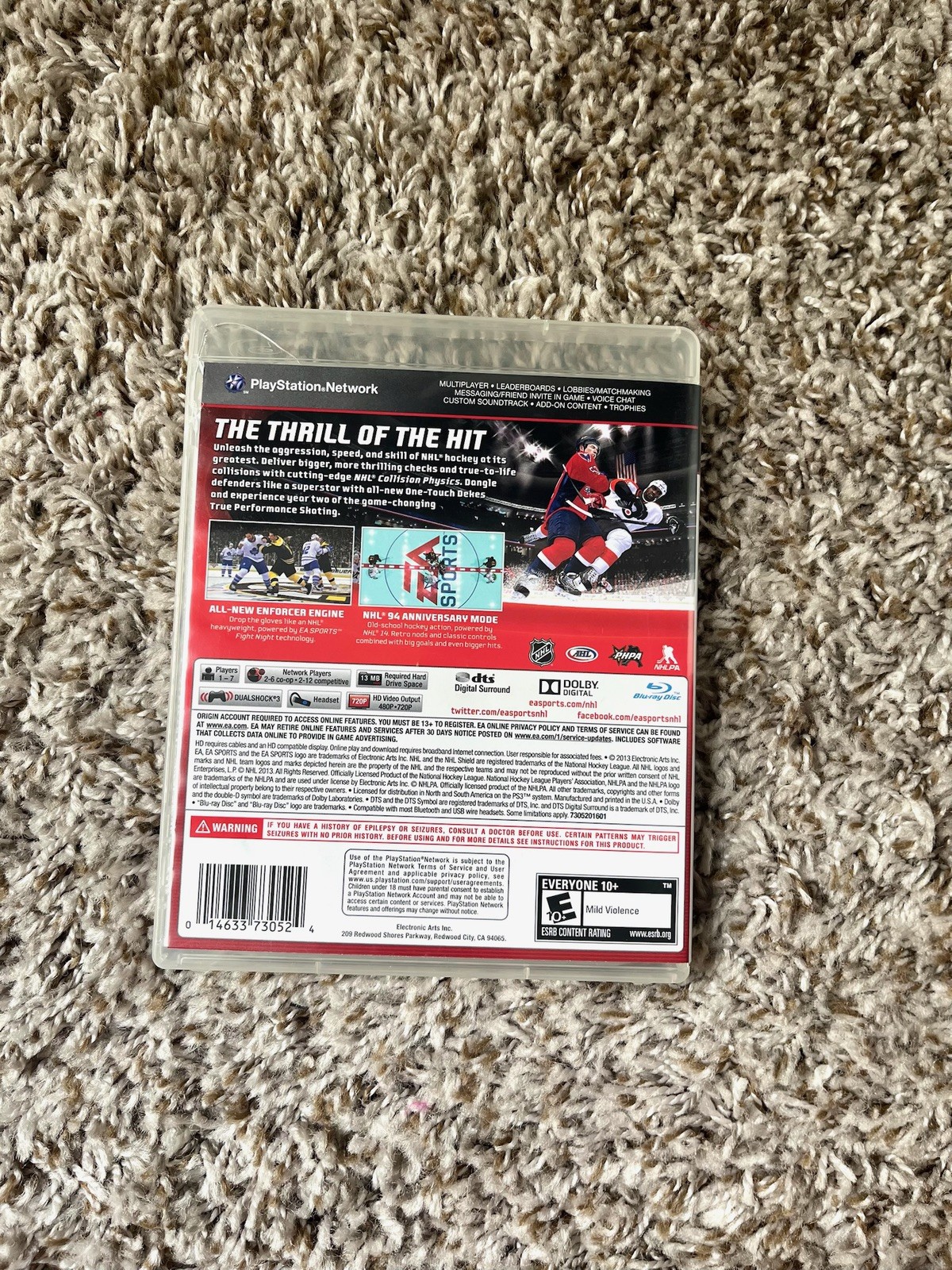 PS3 Playstation 3 EA Sports NHL 14 CIB
