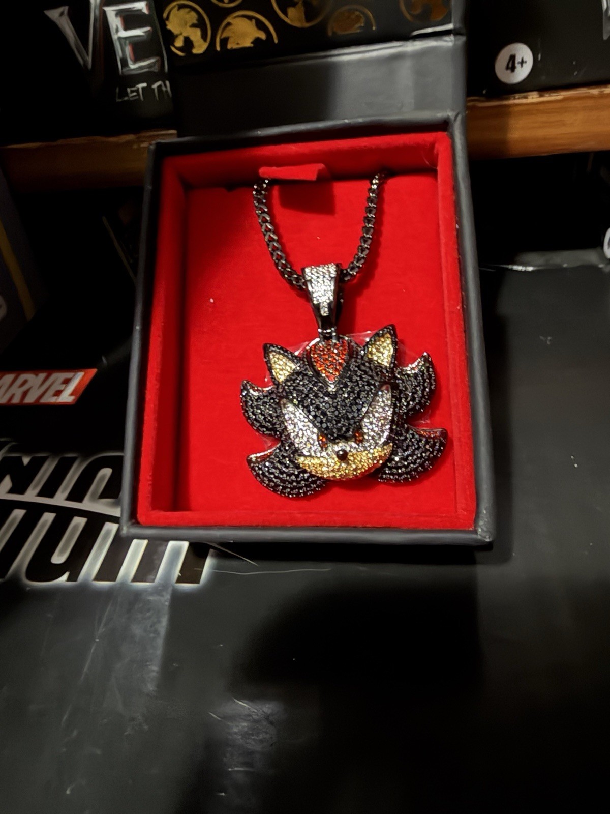 King Ice Shadow the Hedgehog Pendant Necklace Sonic the Hedgehog