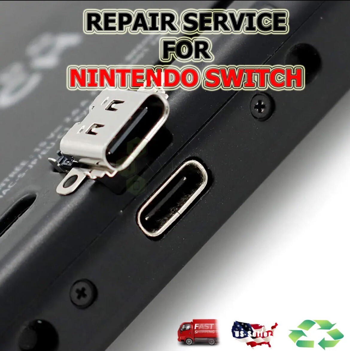 Nintendo Switch USB Type C Charging Dock Port ✅Repair Service ✅Fast Free Return