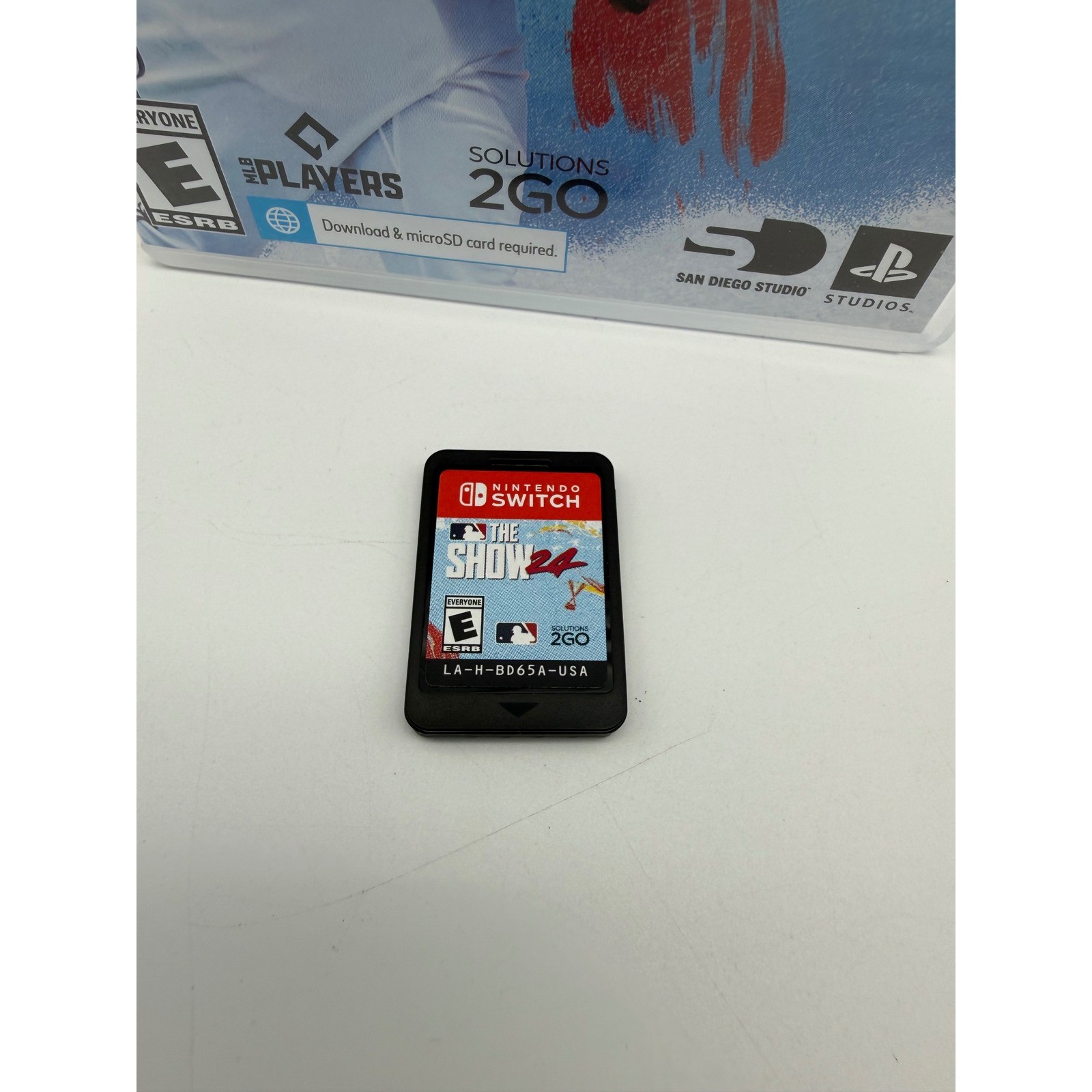 MLB The Show 24 Nintendo Switch Baseball Video Game Physical Cartridge Case