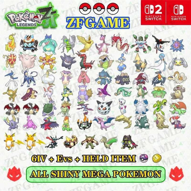 ✨CHOOSE ANY 6IV SHINY MEGA POKEMON🚀POKEMON LEGENDS ZA✨FAST TRADE⚡ALPHA