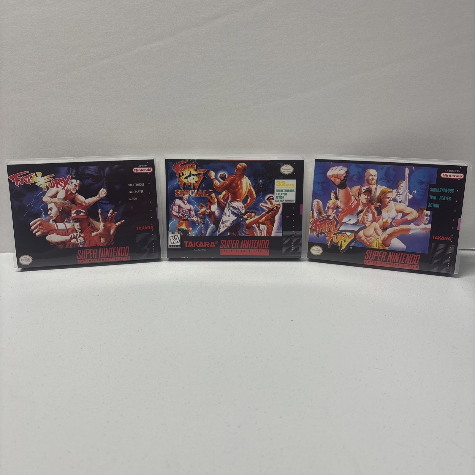 Fatal Fury Pack *CASES ONLY* SNES Universal Game Cases Retro Game Cart