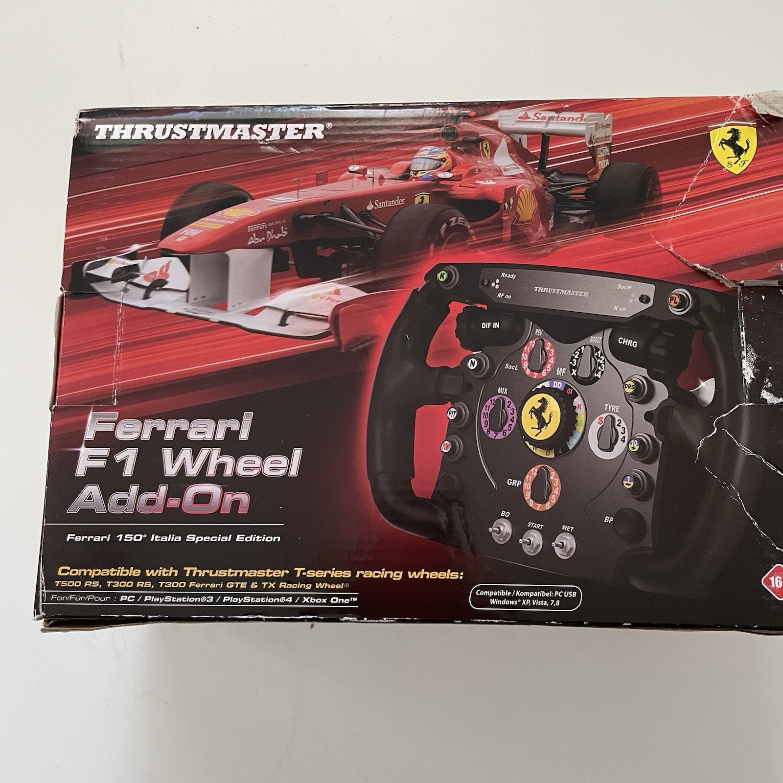 Thrustmaster Ferrari F1 Wheel Add-On Untested w/ Box Ferrari 150 Italia Edition