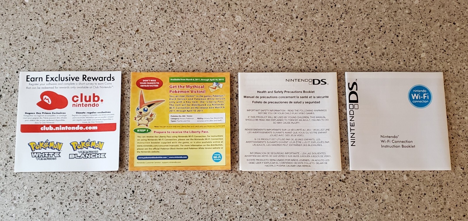 Pokemon White Black 2 Version (No Game, No Manual) Includes Inserts Only Victini