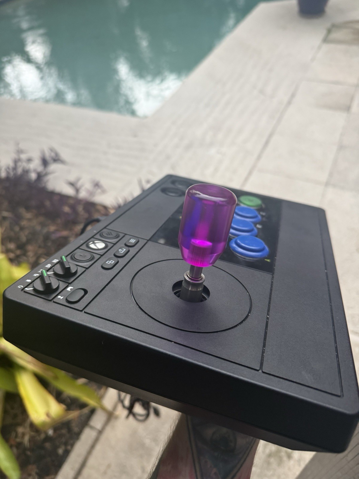 8BitDo Xbox, Qanba gravities, 1 pworkdhop button,detach joystick, purple Battop,