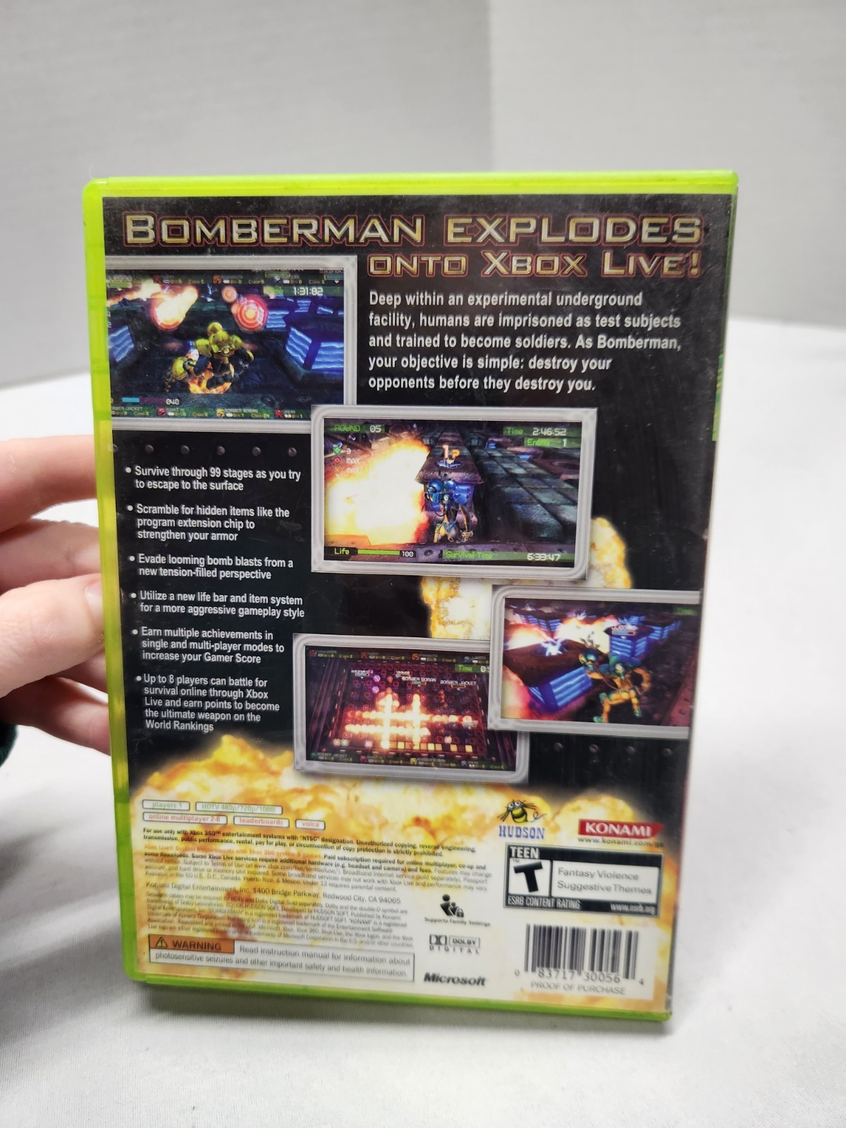 Bomberman: Act Zero (Microsoft Xbox 360, 2006) CIB Complete Tested Free US Ship