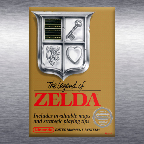Legend of Zelda 1 2 3 Video Game Box Art High Quality Magnet