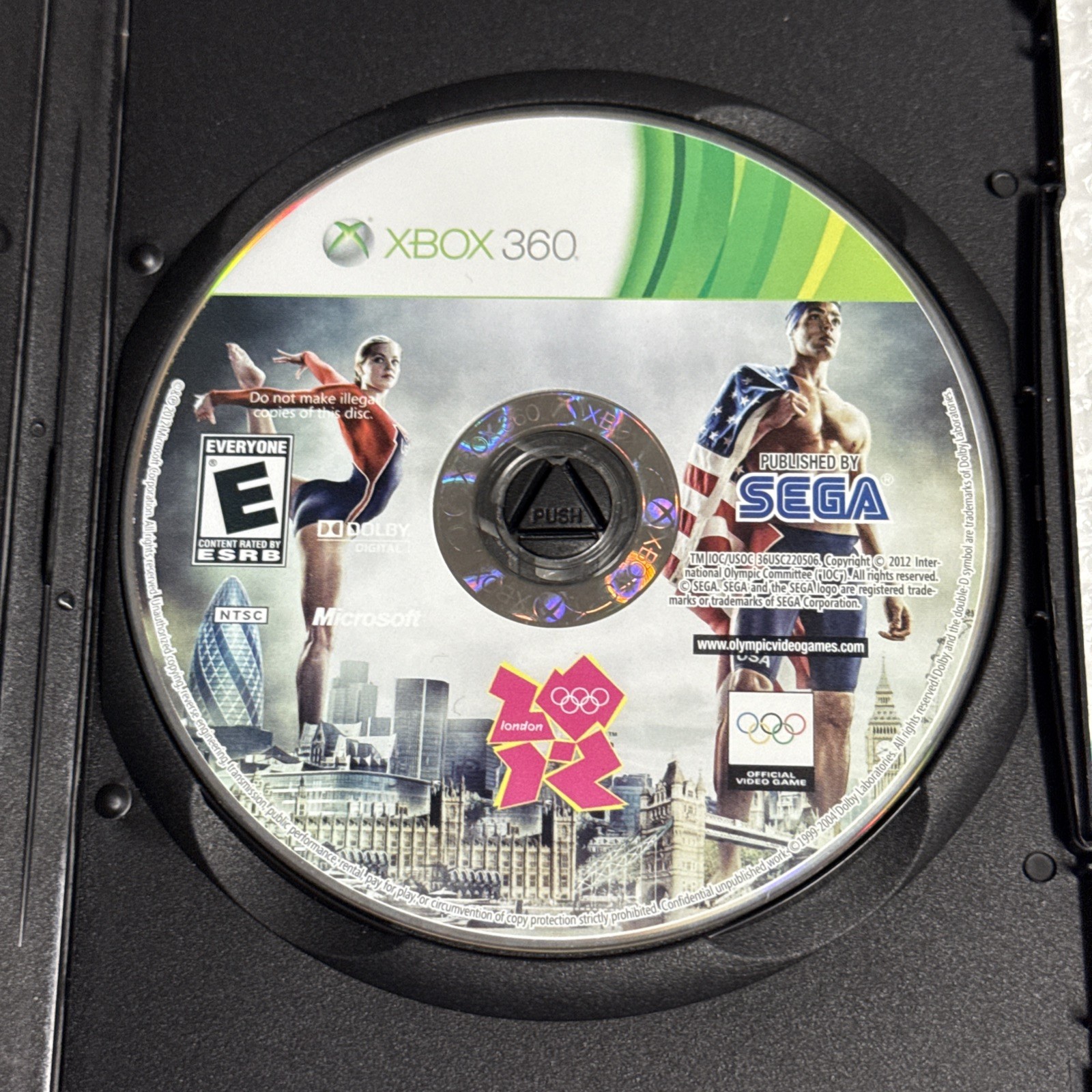 London 2012 Olympics (Xbox 360) Kinect Disc Only, 45 Events/Sports Games Tested