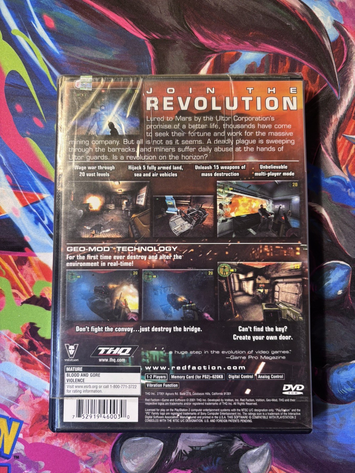 Red Faction black label Sony PS2 PlayStation 2 Brand NEW Factory Sealed READ