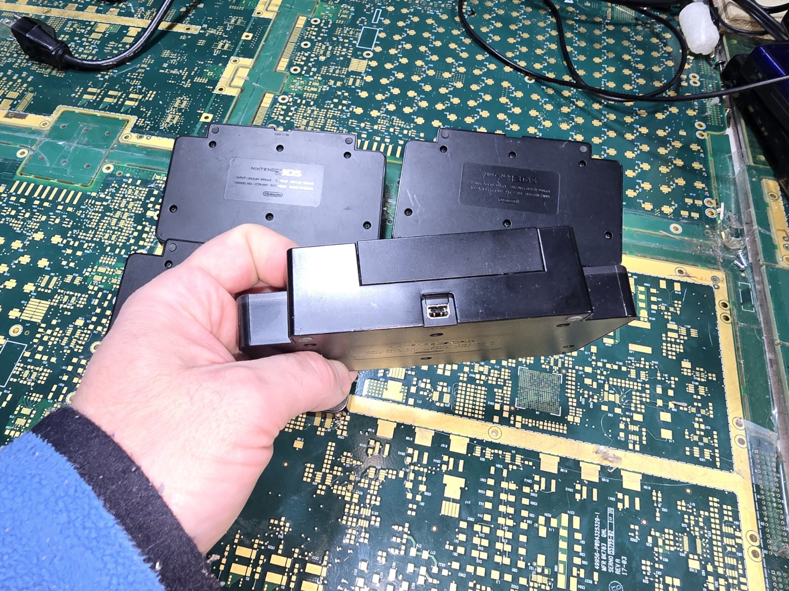 Nintendo 3DS Battery UNTESTED-PARTS-4-Charging Dock Cradle Base Black CTR-007