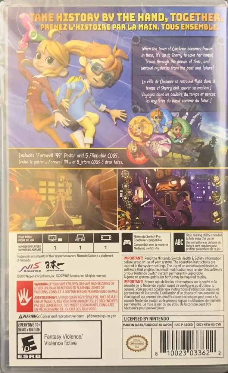 Destiny Connect Tick-Tock Travelers *TIME CAPSULE EDITION* (Nintendo Switch) New