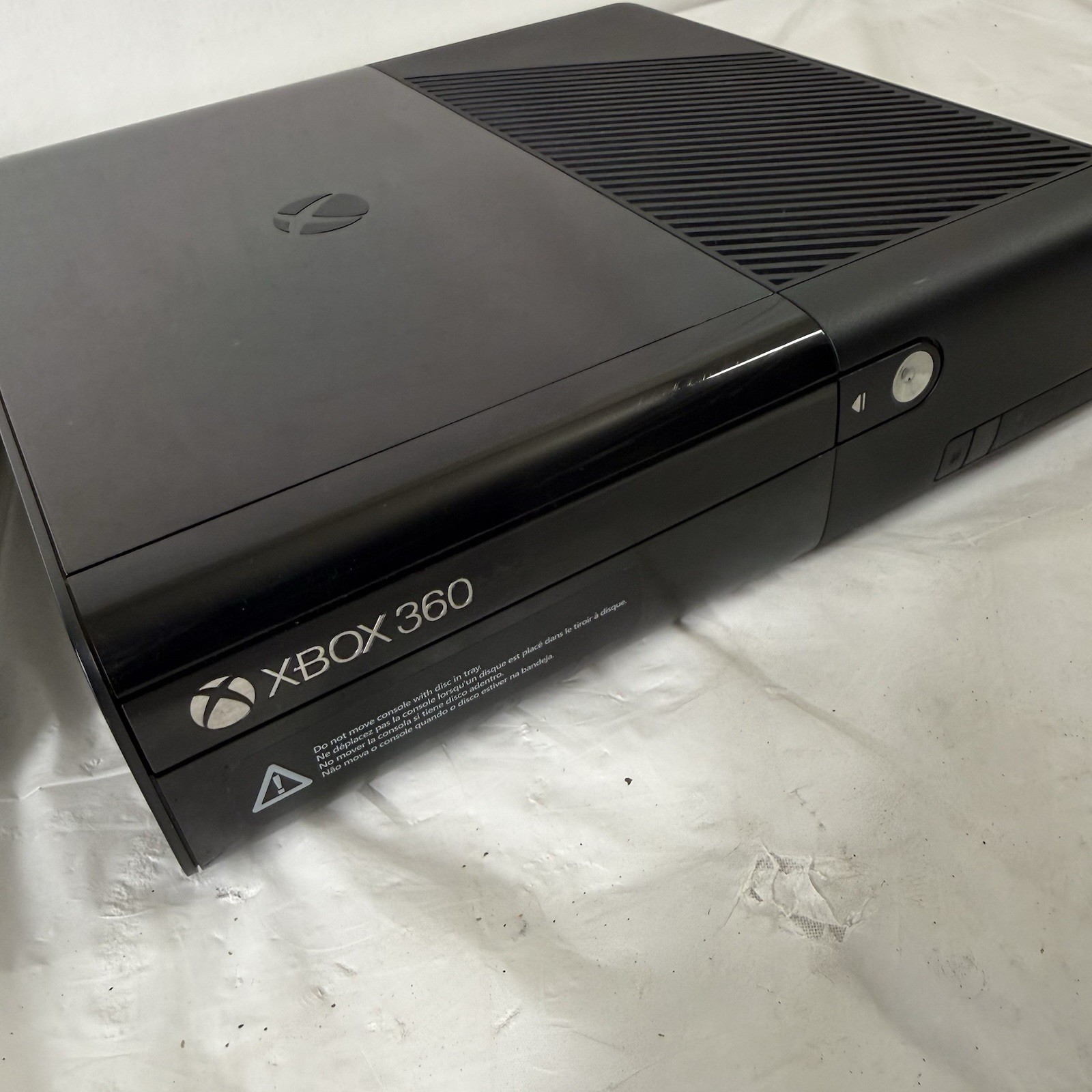 E1 Microsoft Xbox 360 E Console Black 250GB HDD Model 1538 Tested and Working