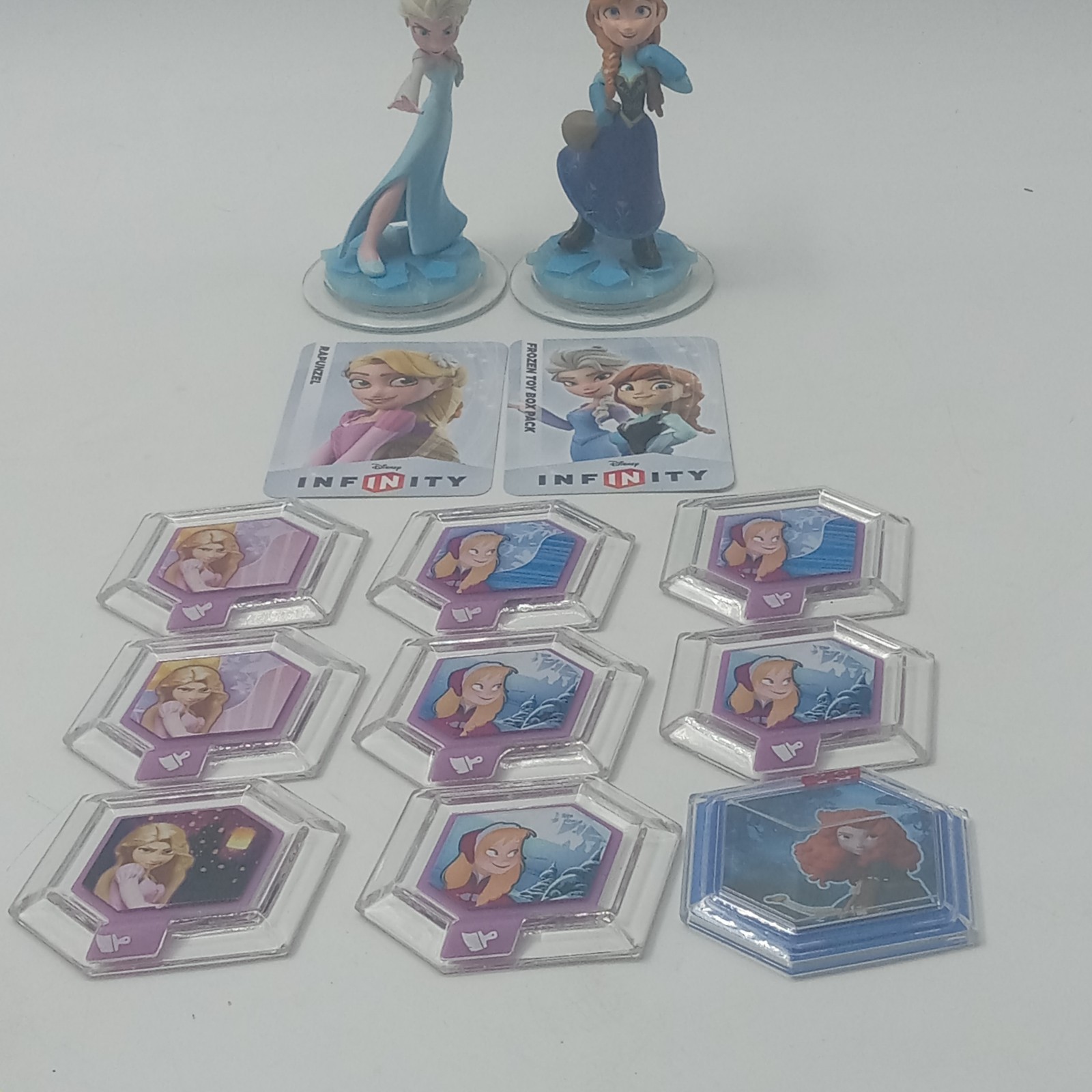 Disney Infinity Frozen Lot Elsa Anna Chips With Cards
