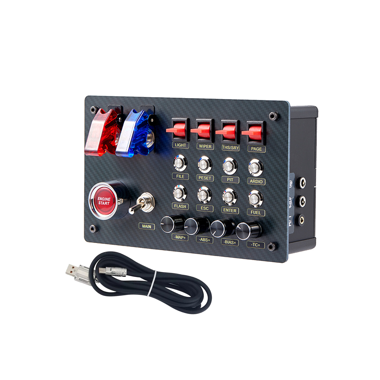 Horizontal Button Box SIM Racing Control Box Simulator for Simagic Fanatec ZQSR