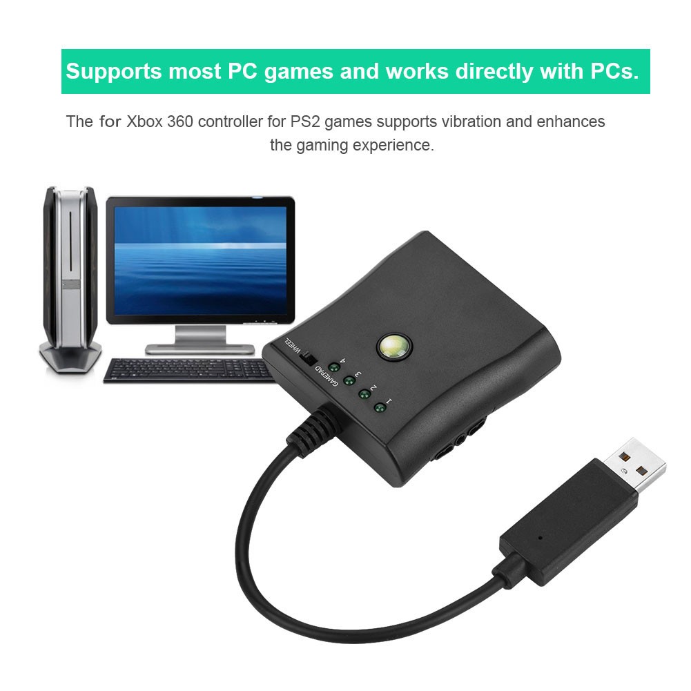 Universal Adapter Cable Converter For PS2 Controller To 360 Popular