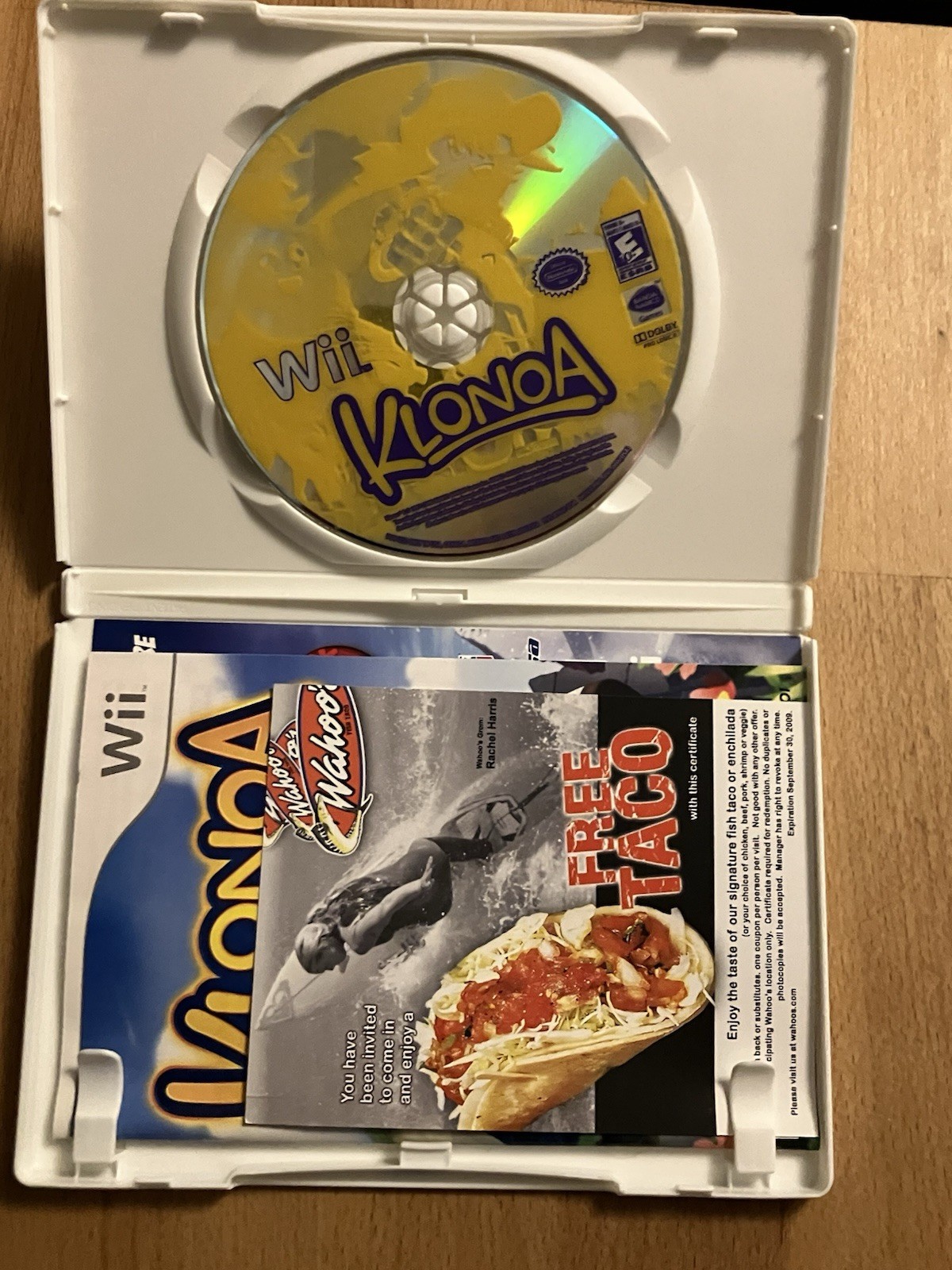 Klonoa (Nintendo Wii, 2009, Bandai Namco) – Game Disc & Case – Tested & Working