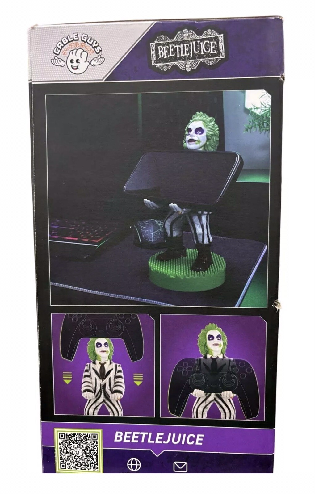 Beetlejuice PS3 PS4 PS5 XBOX NES TV Controller Stand Mobile Smart Phone Holder