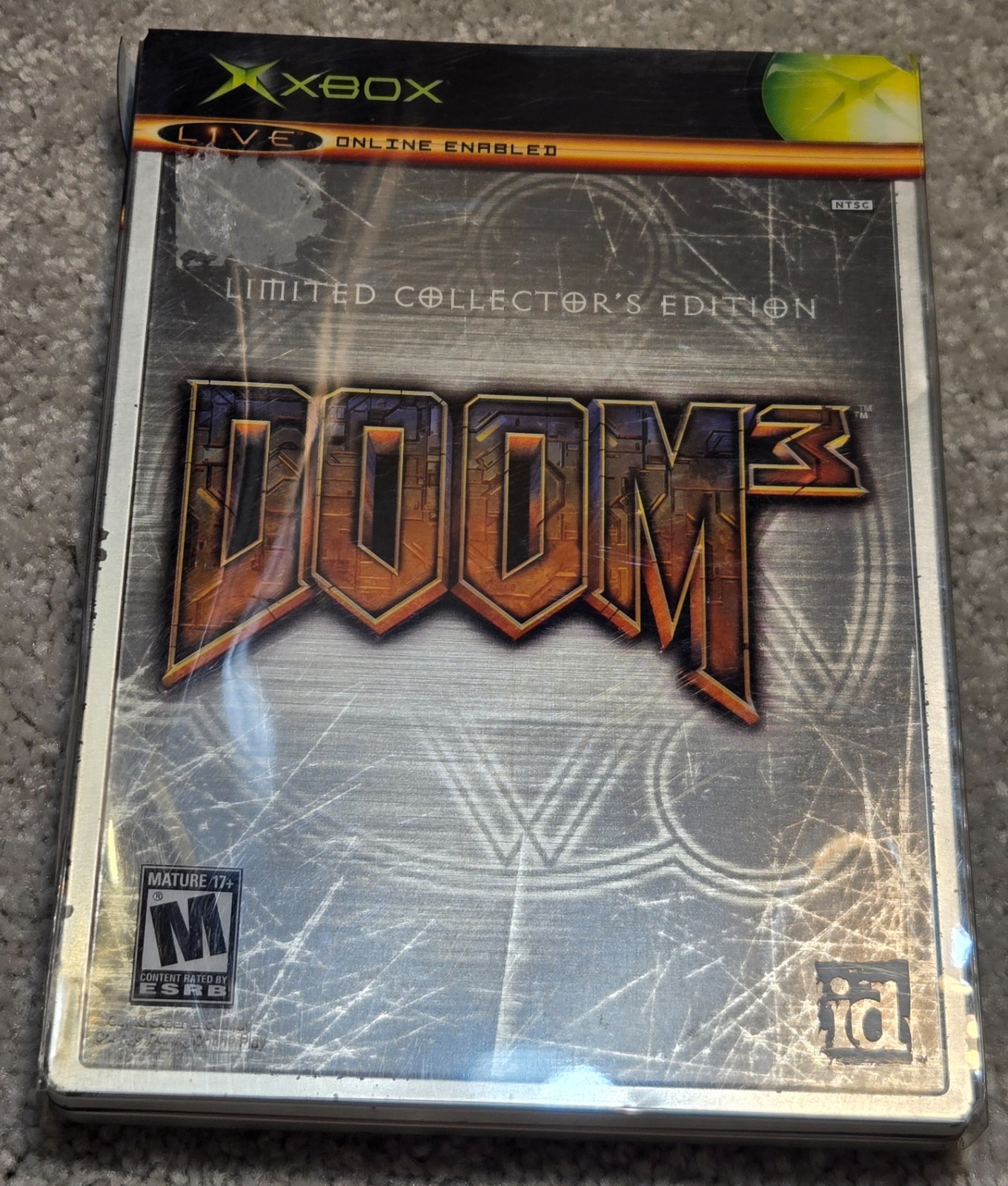 Doom 3 Limited Collectors Edition Steelbook (Xbox, 2005) Complete/CIB