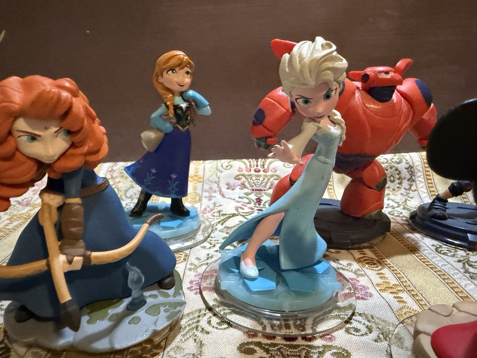 Disney Infinity Phineas Agent P Sorcerer Mickey Elsa Anna Merida Big Hero 6 LOT