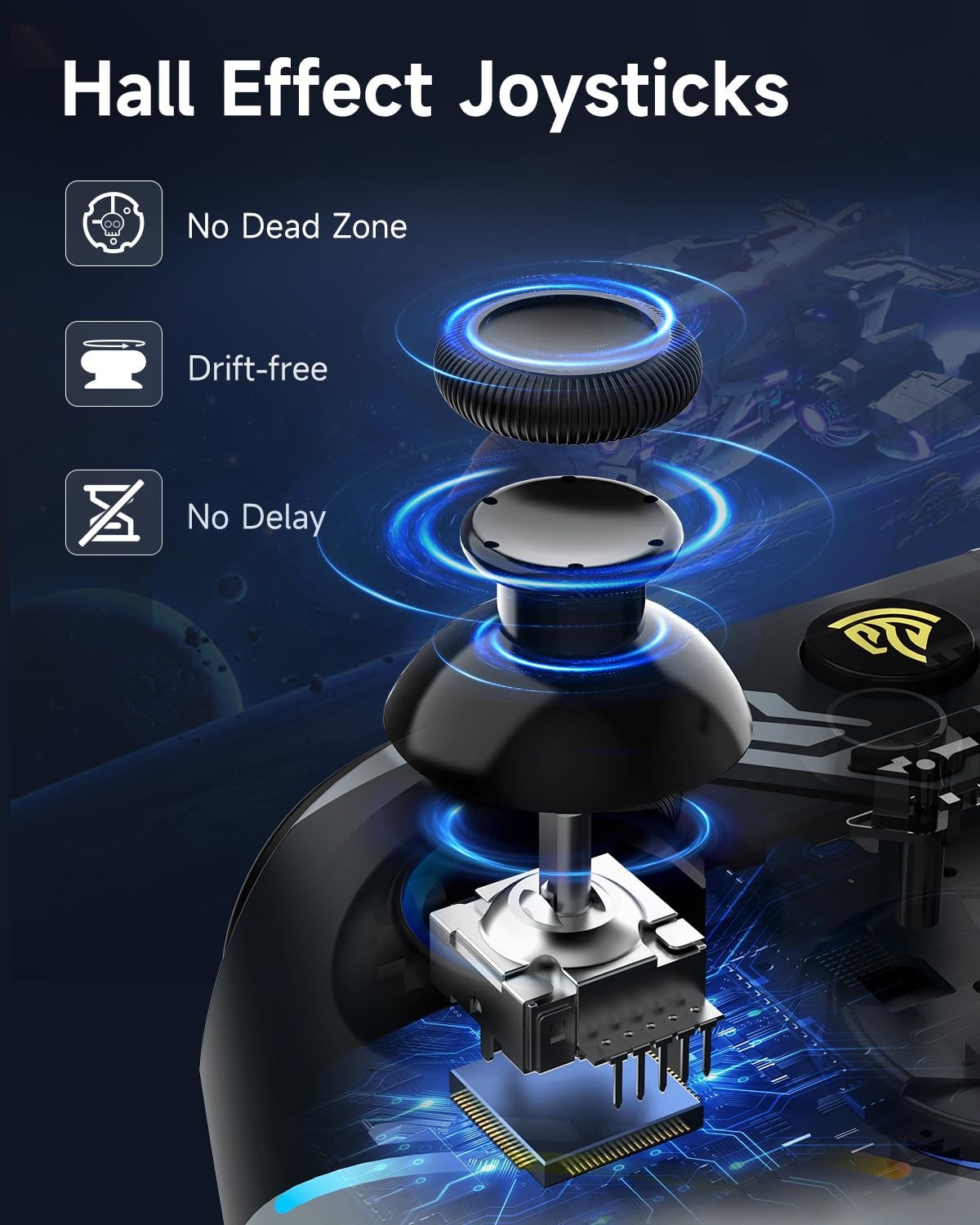 EasySMX X15 Gaming Controller Wireless Bluetooth Long Battery Life PC / Switch