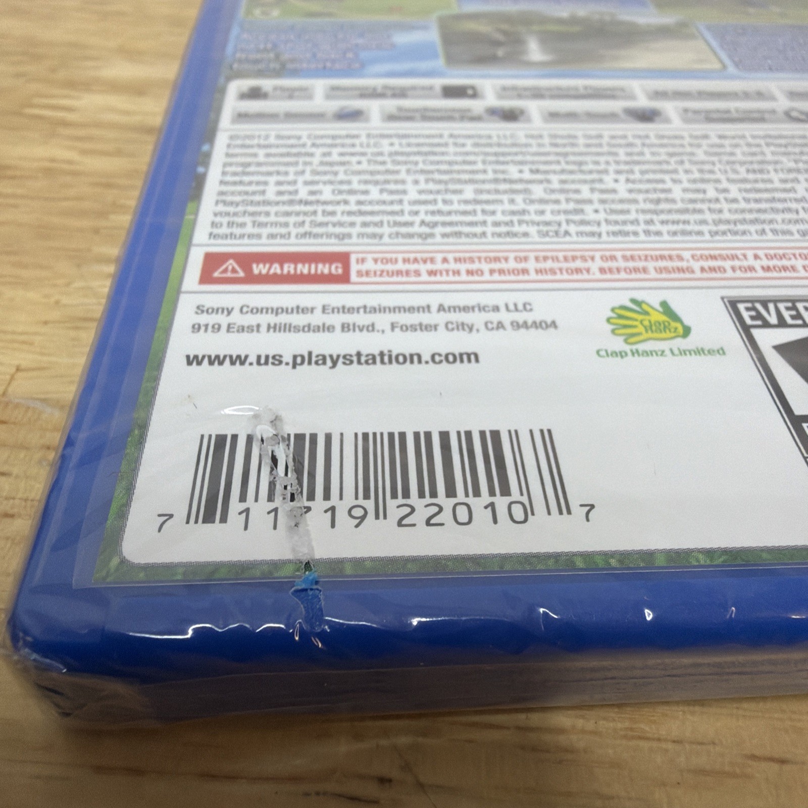 Hot Shots Golf World Invitational Sony PlayStation Vita Rip Seal Please Read