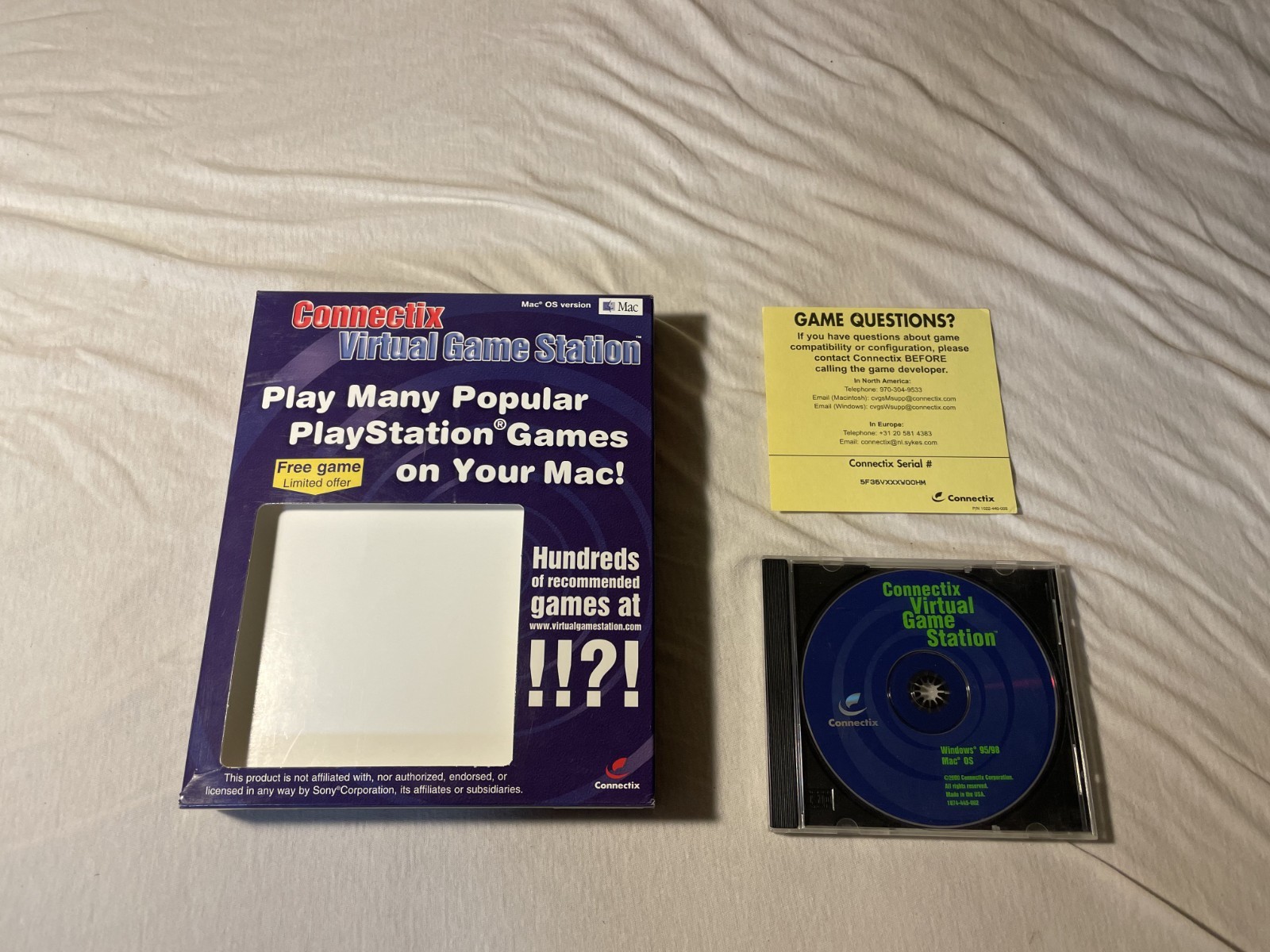 Connectix Virtual Game Station Sony Playstation Emulator for Windows & Mac