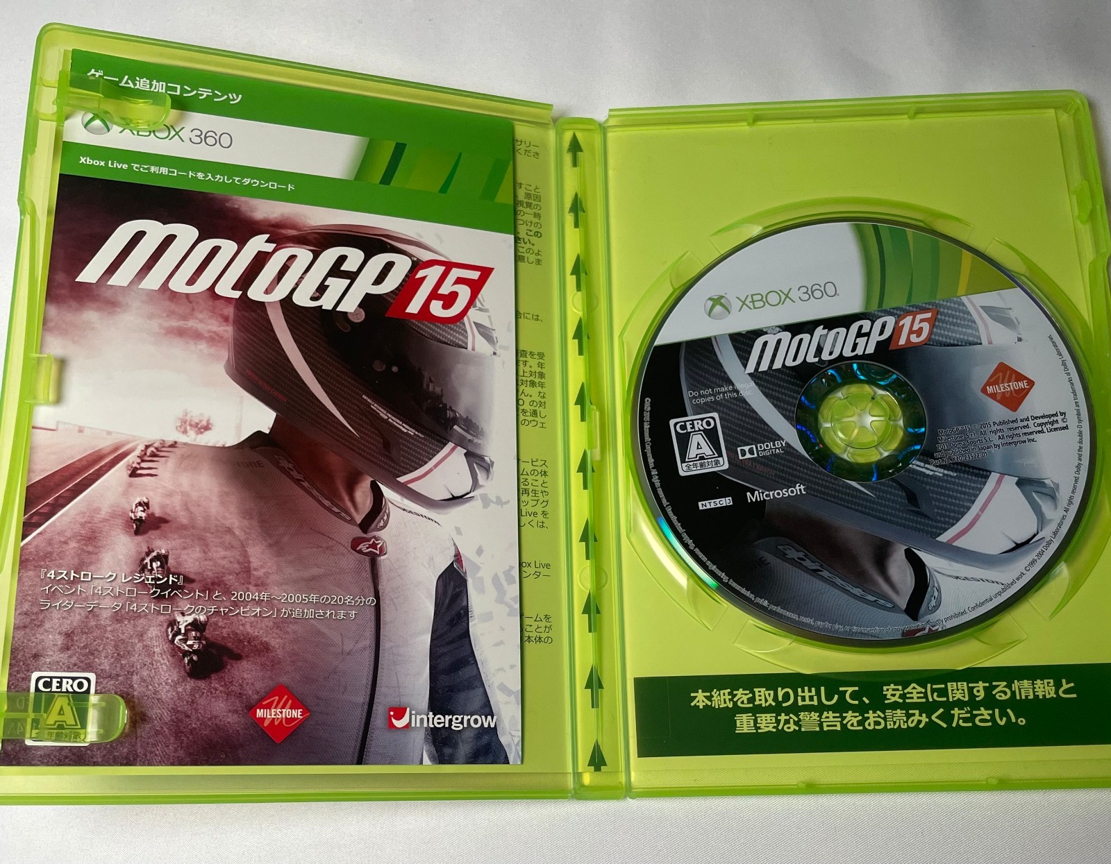 XBOX360 MotoGP 15 NTSC-J JAPANESE VIRSION REGION LOCKED JAPAN
