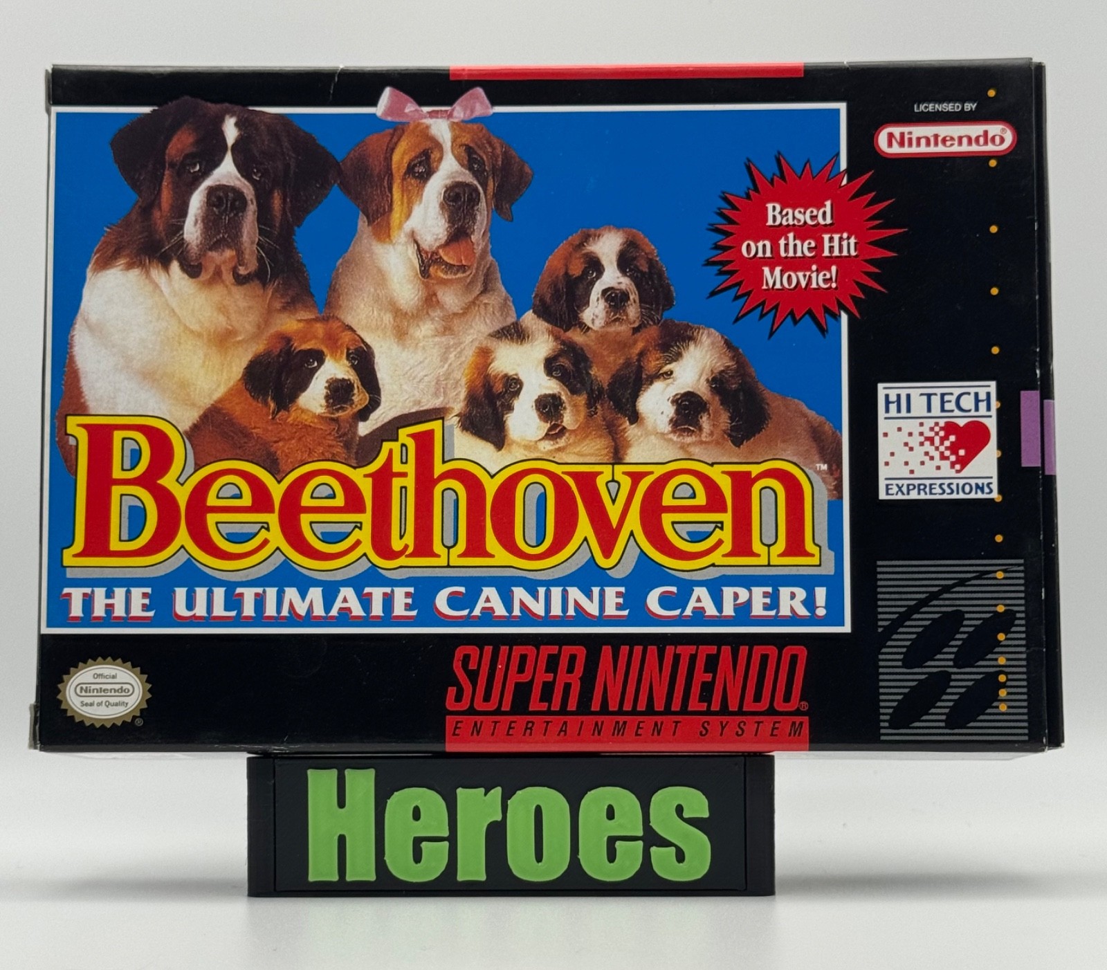 Super Nintendo SNES Beethoven, Canine Caper, Box, Insert, Verified Working