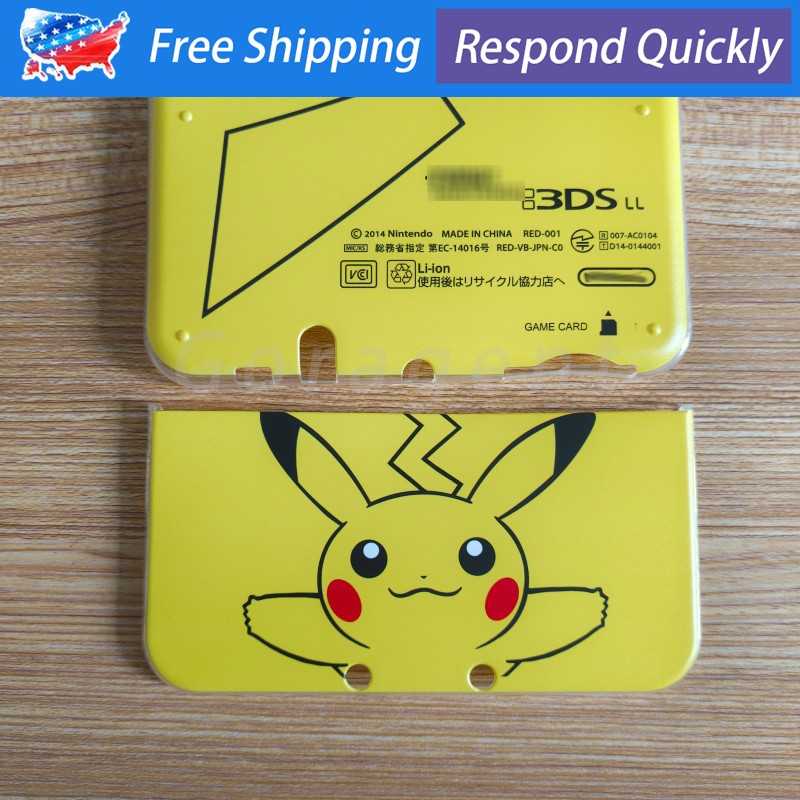 Replacement For New 3DS LL/ 3DS XL Console Pikachu Housing Shell Protective Case