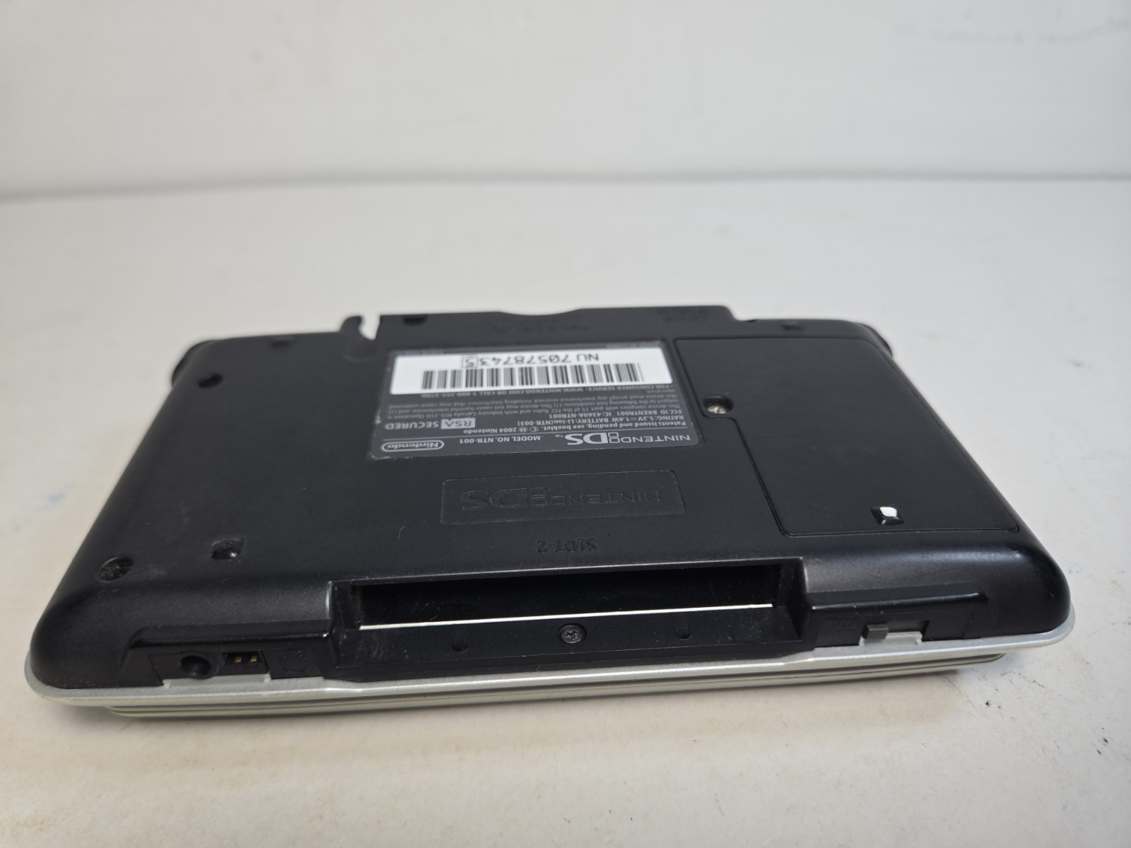 Nintendo DS Original Console NTR-001 with Charger Silver Tested Works