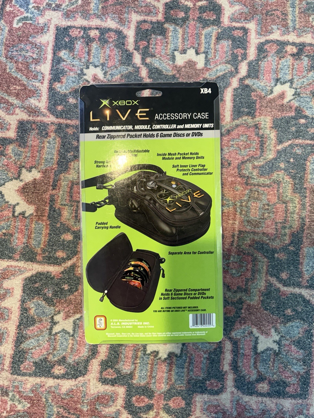 VTG Xbox Live OEM Black Bag Disk Controller Accessory Carrying Case Travel RARE