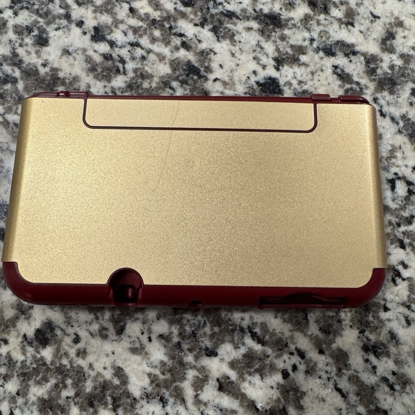 Double IPS New Nintendo 3DSLL W/ Loopy Capture Card, Metallic Red & Metal Shell