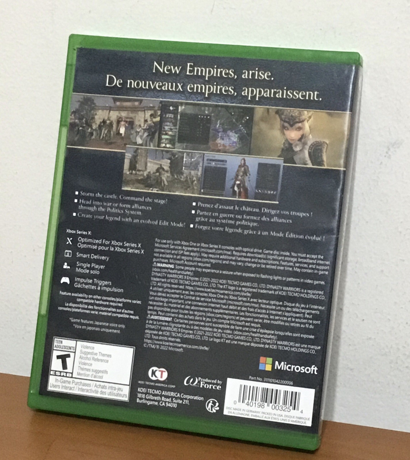 Dynasty Warriors 9 Empires Xbox One Series X