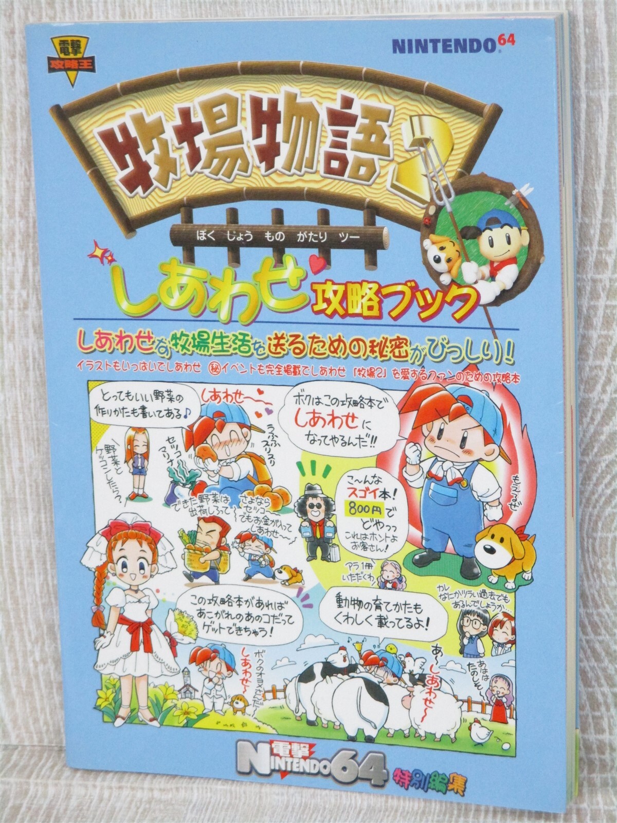 BOKUJOU MONOGATARI 2 Harvest Moon Guide Nintendo 64 Book 1999 Japan MW