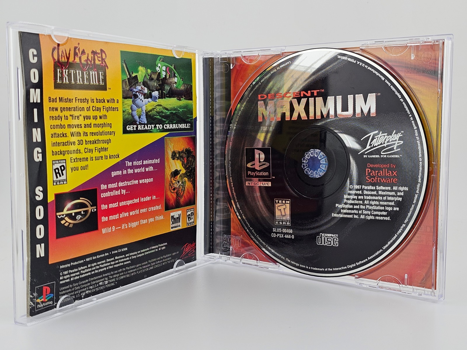 Sony Playstation 1 PS1 Descent Maximum CIB Cleaned & Tested