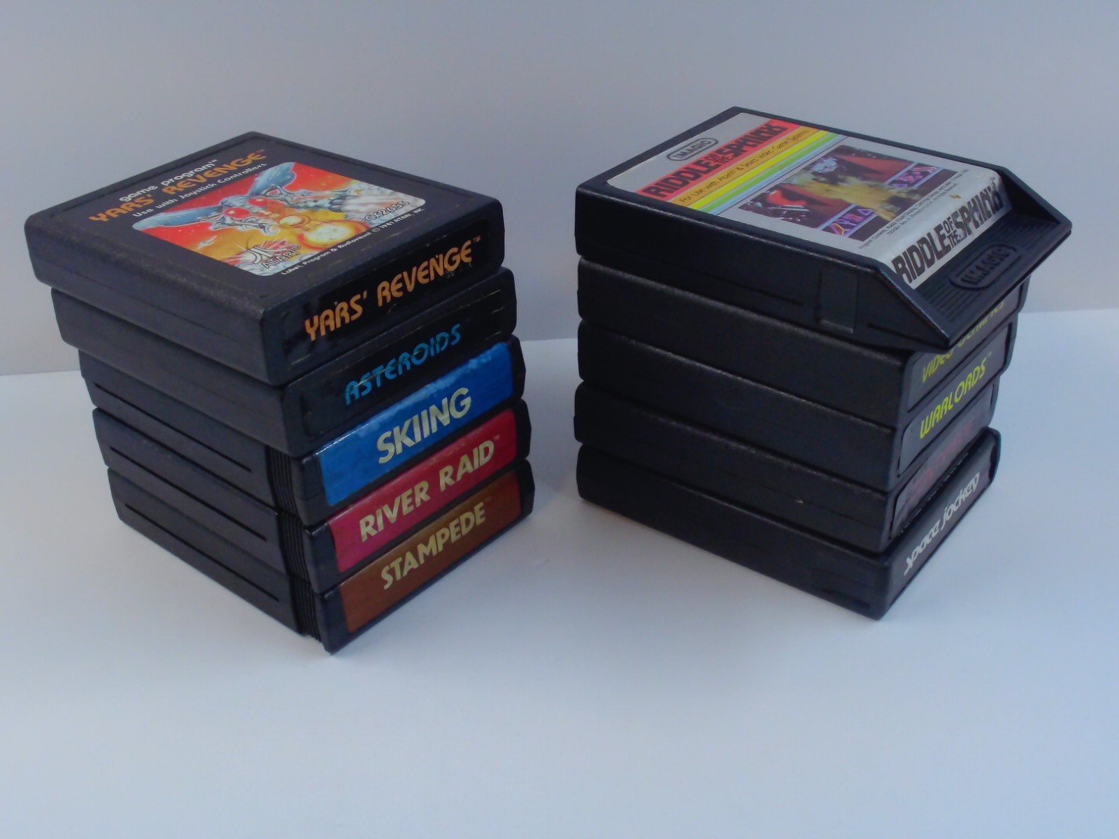 Atari 2600 Lot of 10 Games w Manuals Centripede River Raid Asteroids TESTED RP