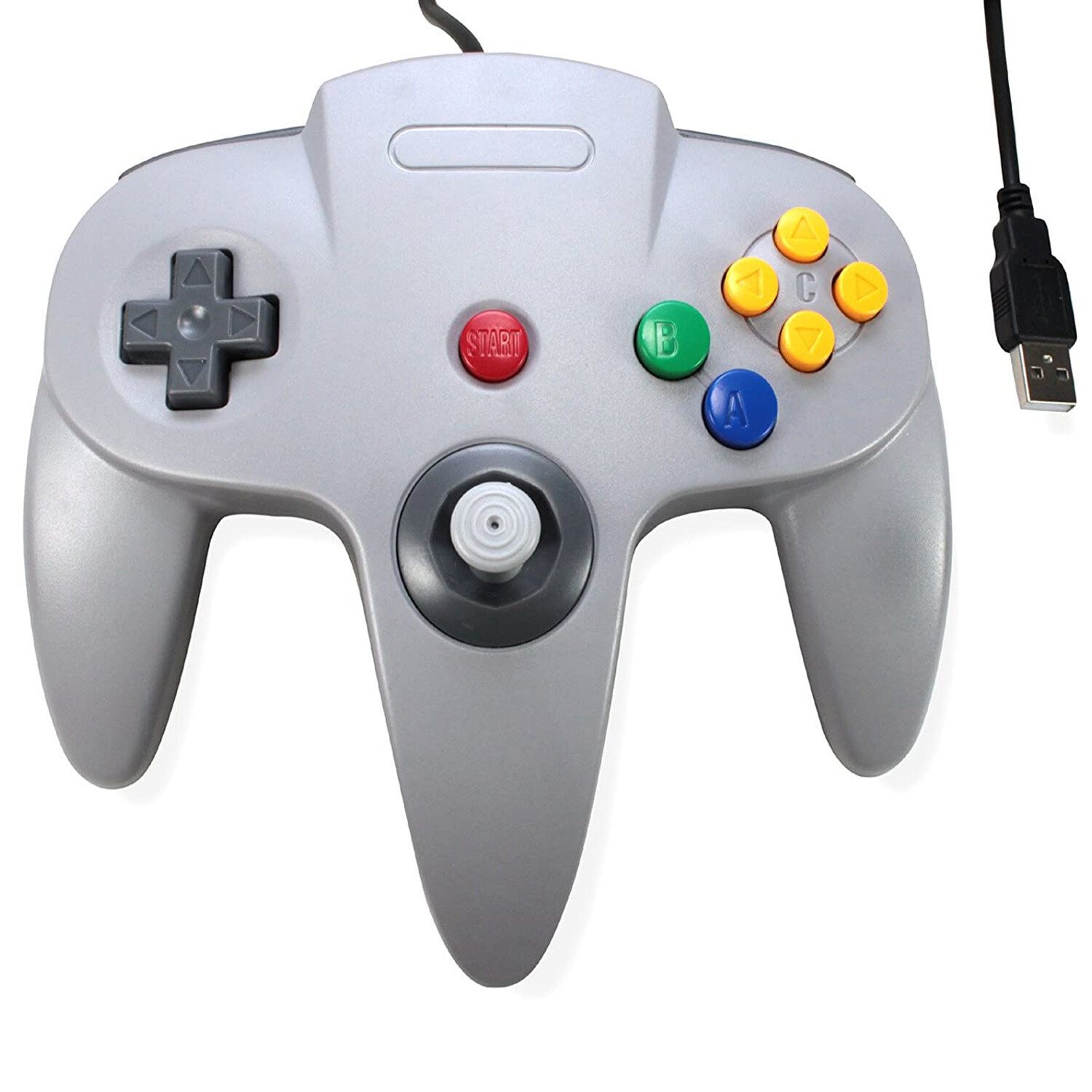 Wired Gamepad Joystick For Nintendo64 N64 USB Controller For Raspberry Pi PC MAC