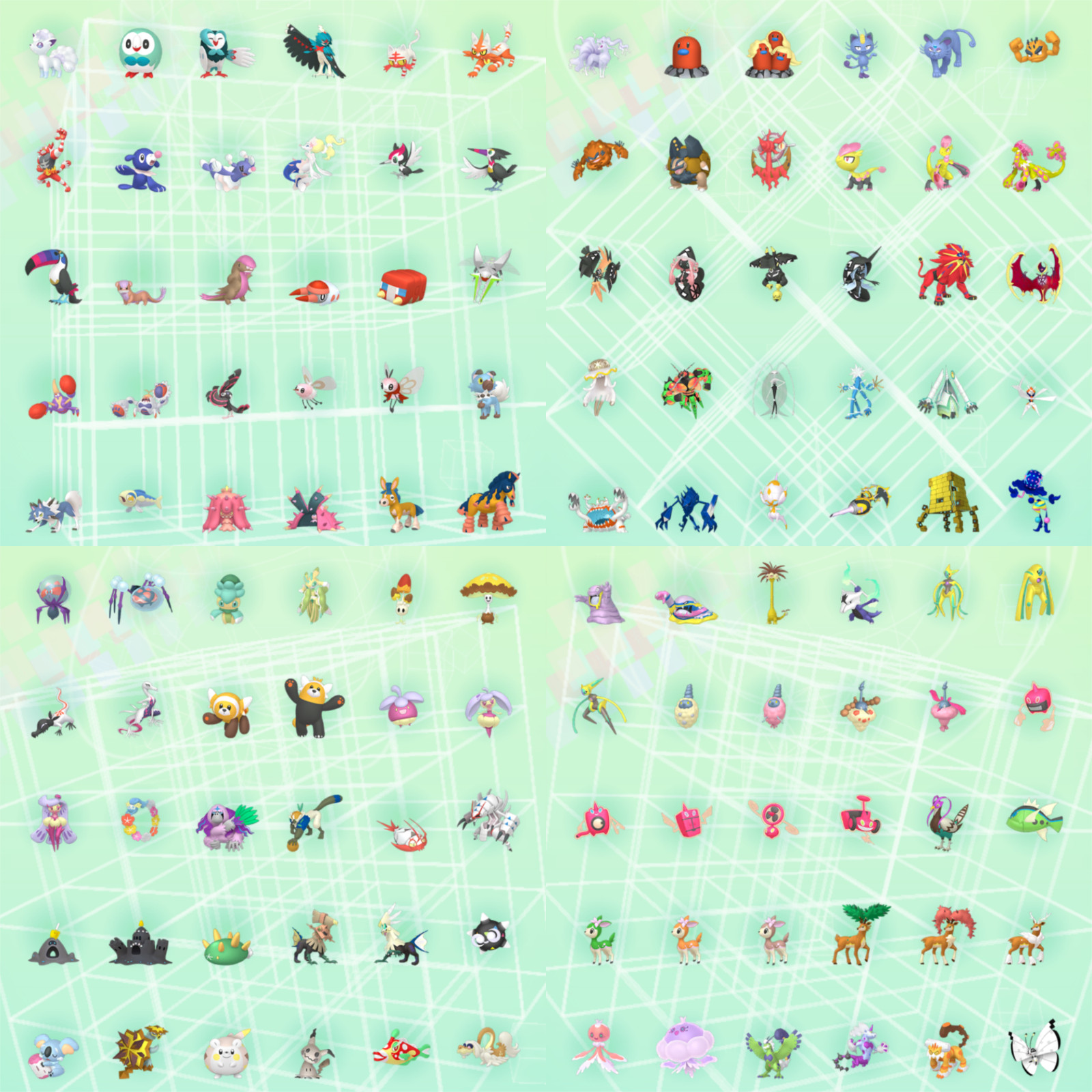 Pokemon HOME Gen 1-7 2404 Pokemon Normal + Shiny + Living Dex Event Complete