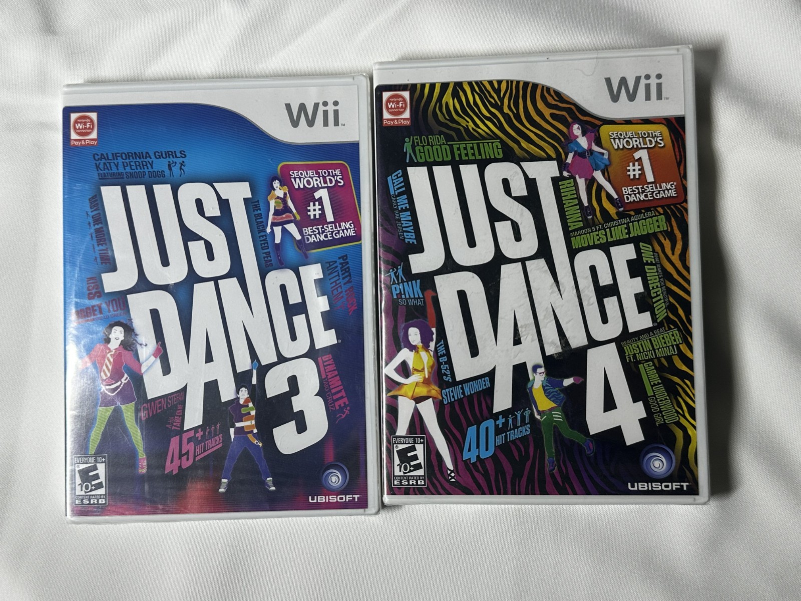 Just Dance 3 & 4 Nintendo Wii BRAND NEW FACTORY SEALED Old Stock