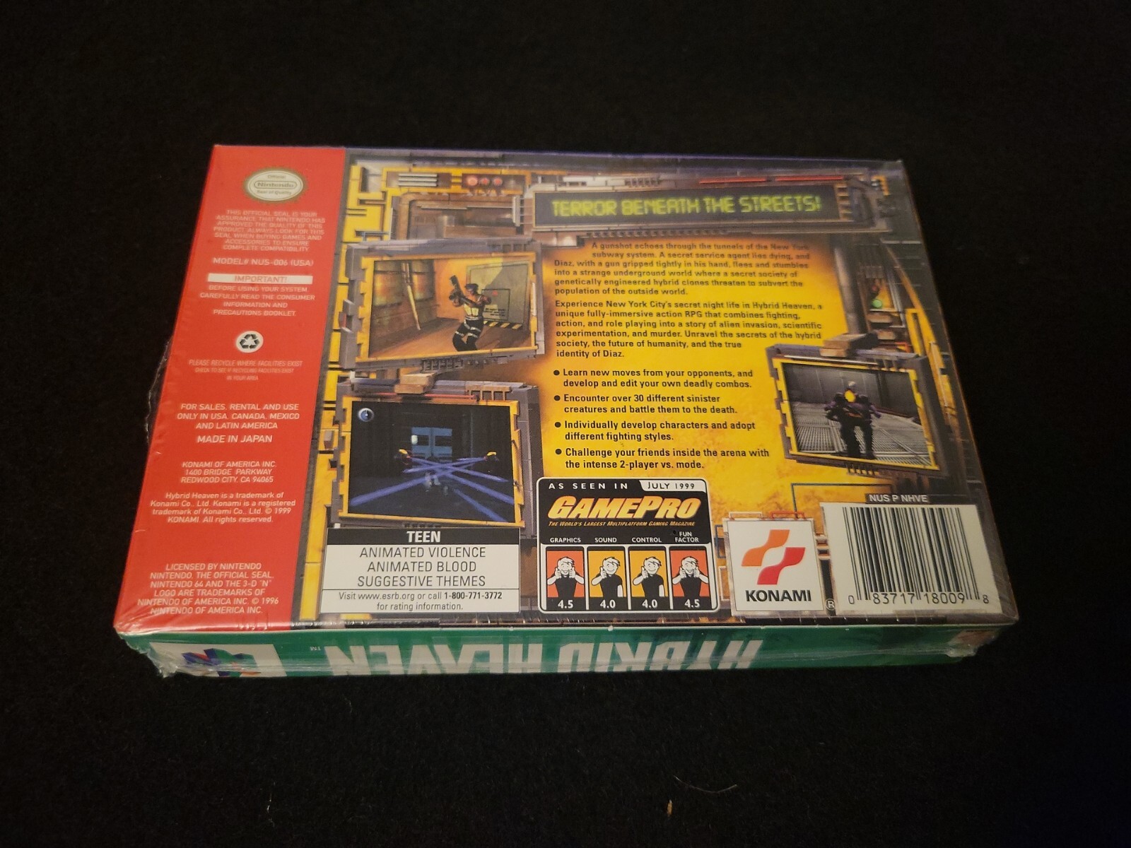 Hybrid Heaven (Nintendo 64) N64 Complete CIB Authentic