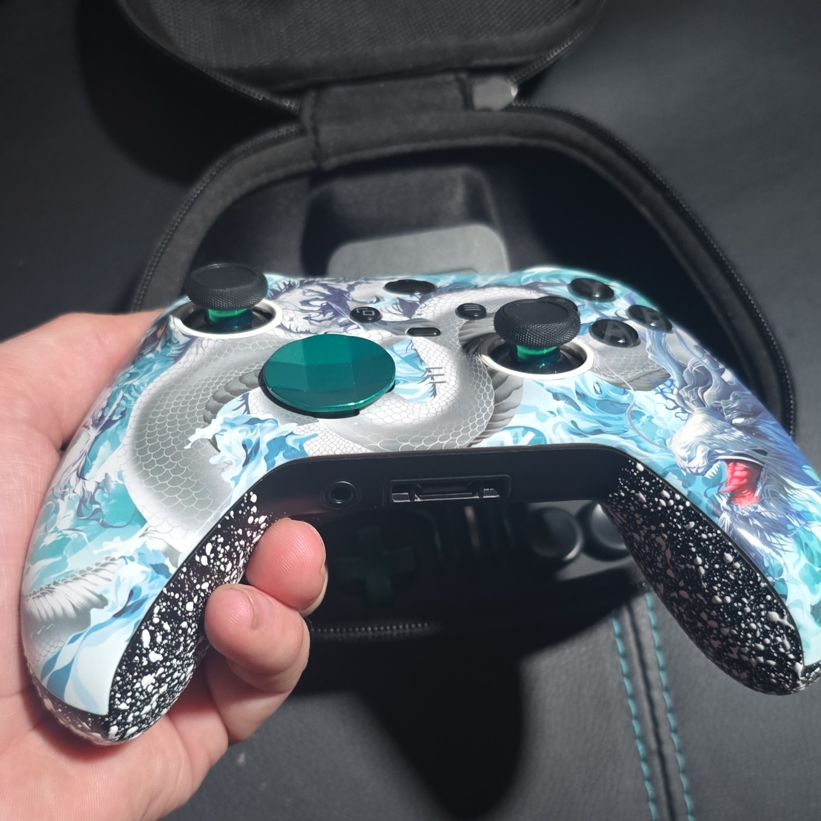 Microsoft Xbox Elite Series 2 Controller Custom Dragon Design, Case